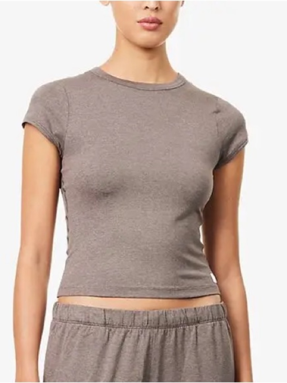 Vuori Halo Baby Cap Sleeve Top Chia Heather